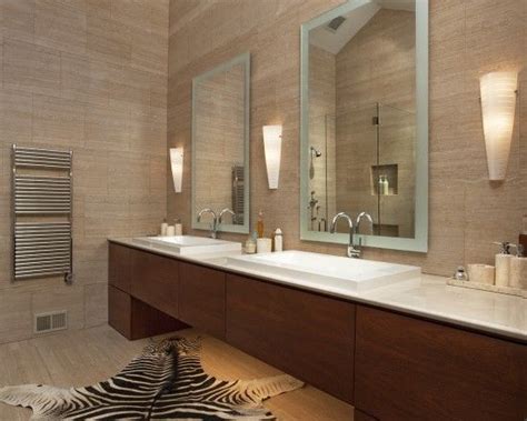 Bathrooms may be big or small, and tiles help create a dramatic effect when designed carefully. Double Faucet Sink Design Ideas, Pictures, Remodel and ...