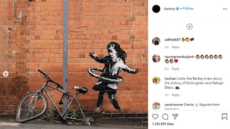 Banksy Painting Nottingham A New Banksy With A Hula Hooping Girl