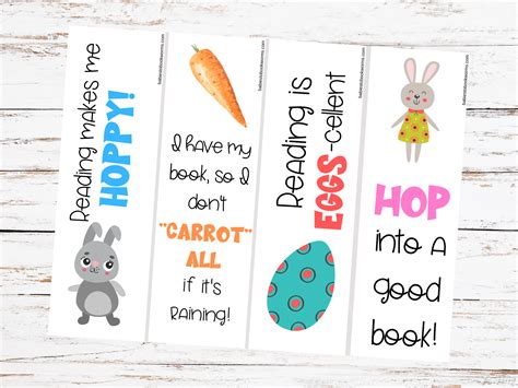 Printable Easter Bookmarks Babies To Bookworms
