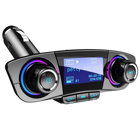 Hands Free Wireless Bluetooth Fm Transmitter Aux Modulator Car Kit Car