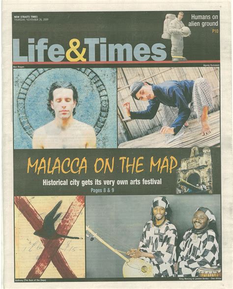 The sunday times is its sunday edition. Source: New Straits Times, 26 November 2009