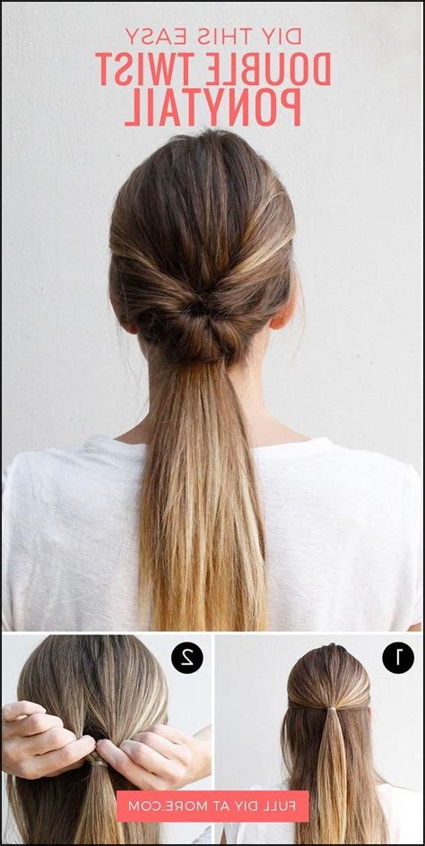 This Double Twist Ponytail Is The Perfect Five Minute Hairstyle