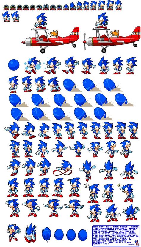 Sonic The Hedgehog Character Model Sheet From Super Mario Bros