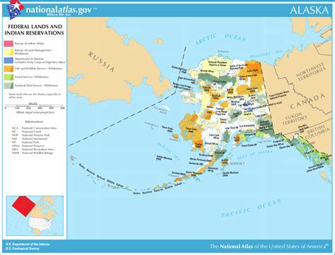 Map Of Alaska Map Federal Lands And Indian Reservations Worldofmaps