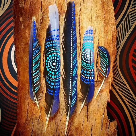 Rosella Feathers Feather Art Feather Painting Native American Art