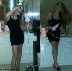 Mariah Carey Tweets Snaps Of Herself With Blow Dryer In Hand As She