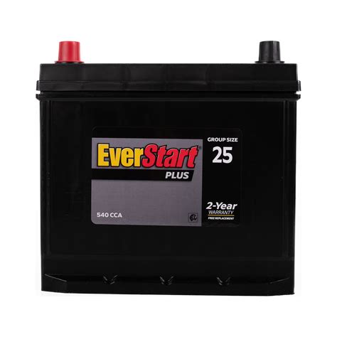 Everstart Plus Lead Acid Automotive Battery Group Size 25 12 Volt550