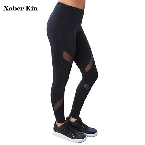 Buy 2017 Women Gym Pants Black Elastic Sportswear