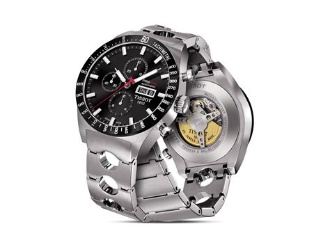 Tissot Prs516 Men's Black Automatic Chronograph Steel Watch, 45mm in
