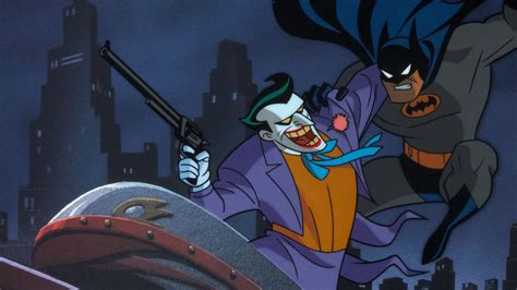 Batman Fighting Joker Animated Series 1920x1080 Wallpaper