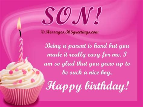 There is a reason to cheer today, son, because its your birthday, stay blessed and get what you truly desire, may you never look back and reach only higher, happy birthday son! Son Being A Parent Is Hard But You Made Is Really Easy For ...