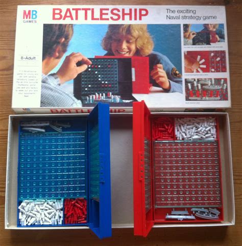 Vintage Board Game Battleship By Mb 1980s Classic Nice