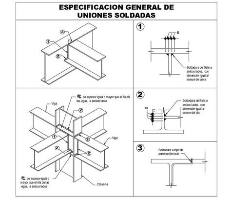 Welding Details Are Given In This Autocad Drawing File Download Now