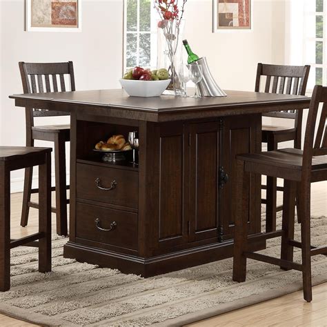 Counter height kitchen tables are perfect furniture for your kitchen room. New Classic San Juan Counter Height Island with Built-In ...