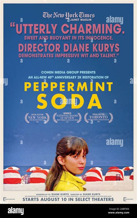 PEPPERMINT SODA Aka DIABOLO MENTHE US Poster For 2018 Re Release