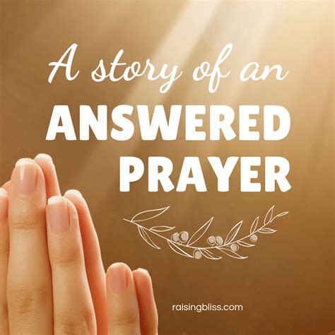 answered prayers