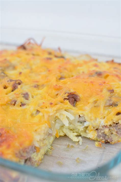 Overnight Breakfast Casserole Our Thrifty Ideas