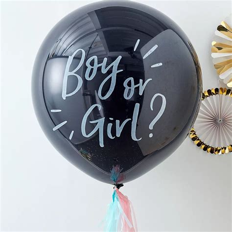 Ginger Ray Black Gender Reveal Balloon Pop Kit Party City