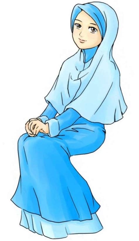 Inspirasi Muslimah Kartun Cantik Dddy 75 Gambar Kartun Muslimah Cantik