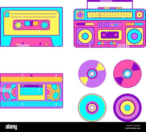Vhs Cassette Tapes Stock Vector Images Alamy