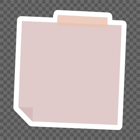 Pastel Pink Notepaper Journal Sticker Premium Png Sticker Rawpixel