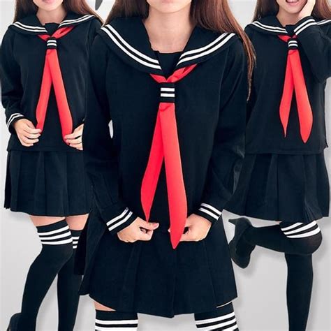 S Xl 3 Colors Sailor Seifuku School Uniform Set Sp153570 Spreepicky