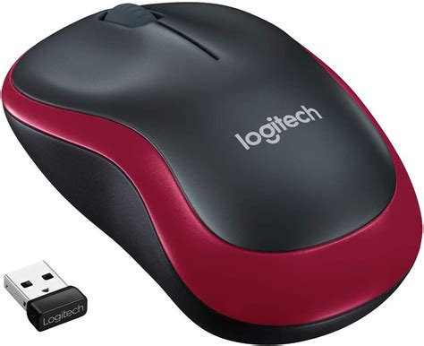 Logitech Wireless Mouse M185 Red Computers And Accessories