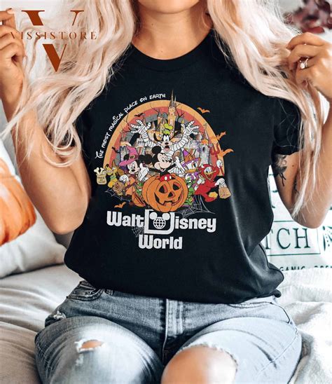 Vintage Walt Disney World Halloween Shirt Disney Halloween Shirt
