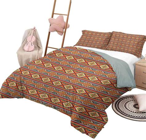 Daydayfun 3 Piece Bedding Sets Native American Bedspread Bed Cover For