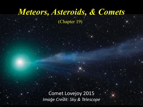 C19 Meteors Asteroids Comets