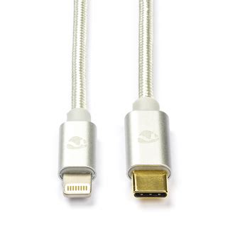 Lightning is a proprietary computer bus and power connector created and designed by apple inc. USB C naar Lightning kabel | 1 meter (Nylon, Aluminium)
