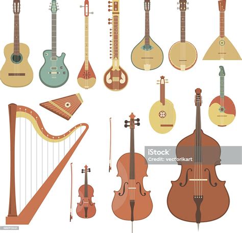 Stringed Musical Instruments Stock Illustration Download Image Now