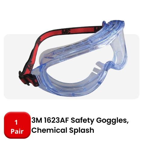 3m 1623af Safety Goggles Chemical Splash