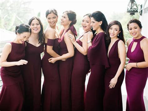 A Burgundy Wedding In Tagaytay Philippines Wedding Blog Maroon