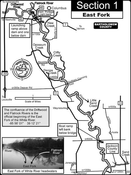 Columbus In White River East Fork Map Columbus In Mappery
