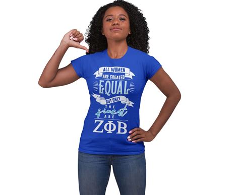 apparel t shirts zeta phi beta all women are created equal but only the finest are zeta