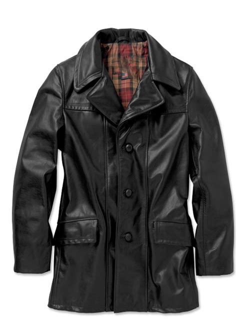 Men's wool car coat ~ carcoat black. Korne Leather Car Coat - Leather4sure Leather Car Coats