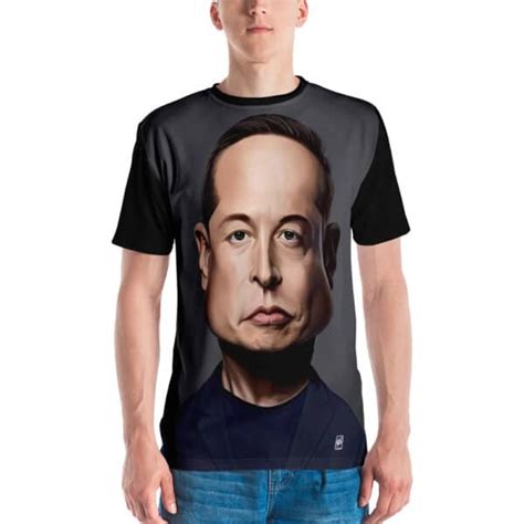 Elon Musk Celebrity Sunday All Over T Shirt Rob Art Illustration