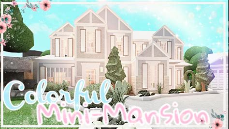 Roblox Bloxburg 2 Story Colorful Mini Mansion House Build Youtube