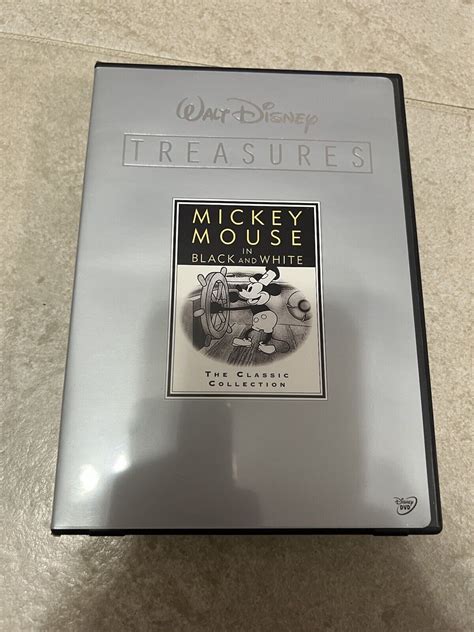 Walt Disney Treasures Mickey Mouse In Black White DVD 2002 2 Disc TIN