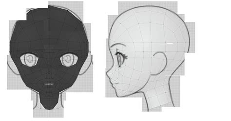 topology head anime 3d model cgtrader