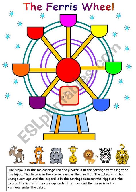 The ferris wheel ESL worksheet by RitaWi