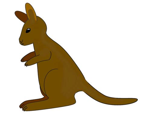 Brown Kangaroo Clipart Clip Art Library