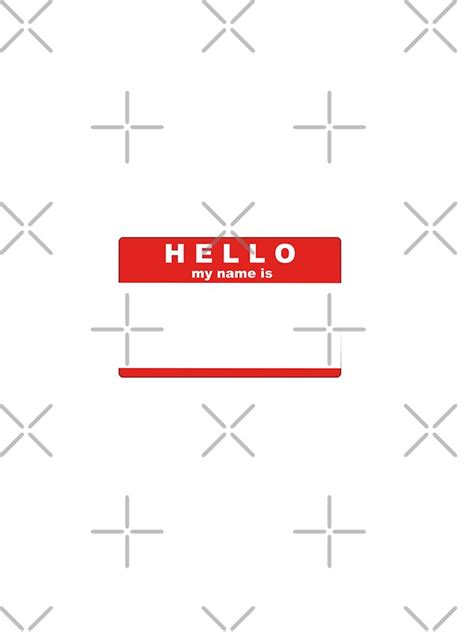Hello My Name Is Stickers By Oksy19 Redbubble
