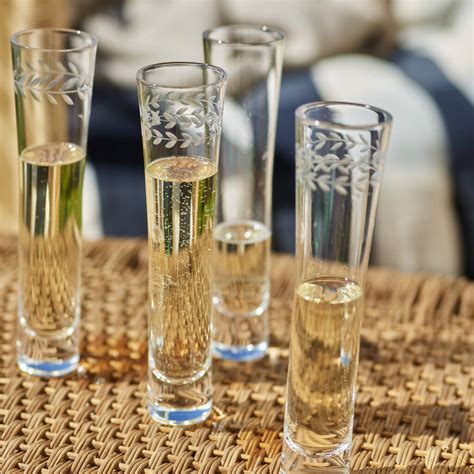 Avery Prosecco Glasses Set Of Four By Rowen And Wren