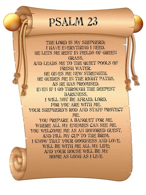 Psalm 23 Poster 23rd Psalm The Lord Is My Etsy