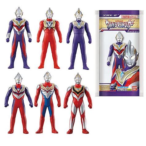 ♪bandai Mini Soft Vinyl Hero Ultraman Trigger Ultra Heroes Sofubi ซอฟ