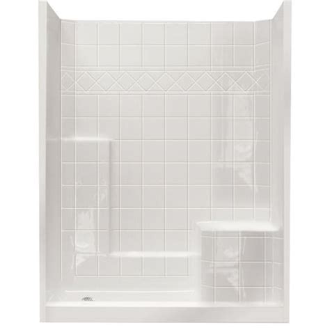 Mustee Durastall 30x30 Shower Stall With Standard Base Kit By The