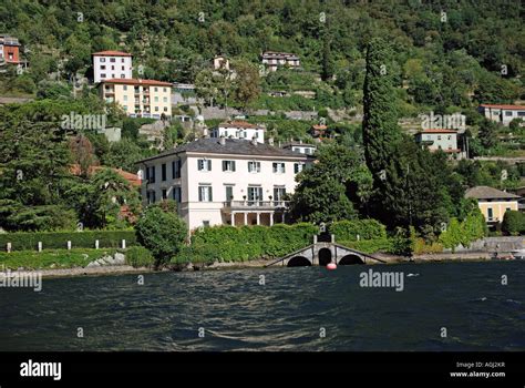 Villa Oleandra George Clooneys Home On Lake Como Stock Photo Alamy