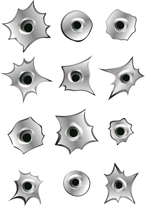 Draw A Bullet Hole Clip Art Library
